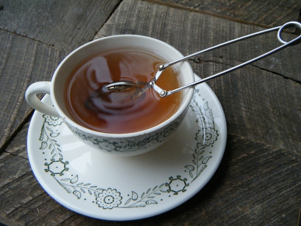 steeping tea
