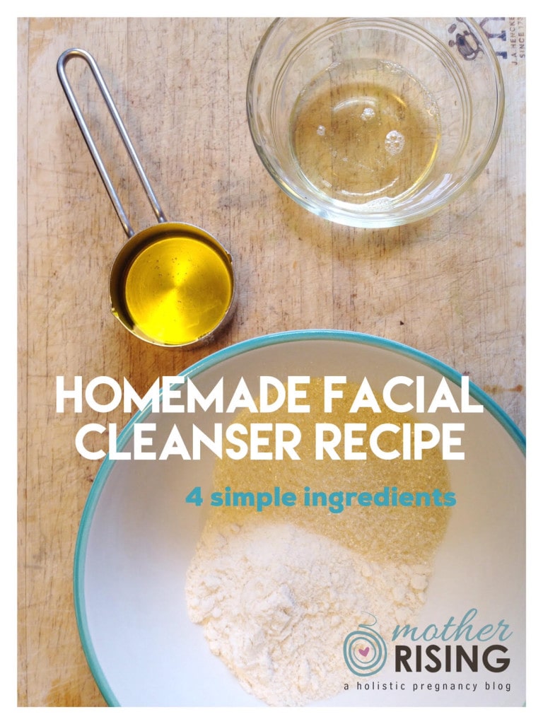 This homemade facial cleanser recipe has only 4 ingredients and is amazing. You will never use store bought facial cleanser again!
