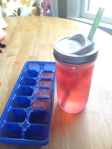 DIY electrolyte ice cubes for labor