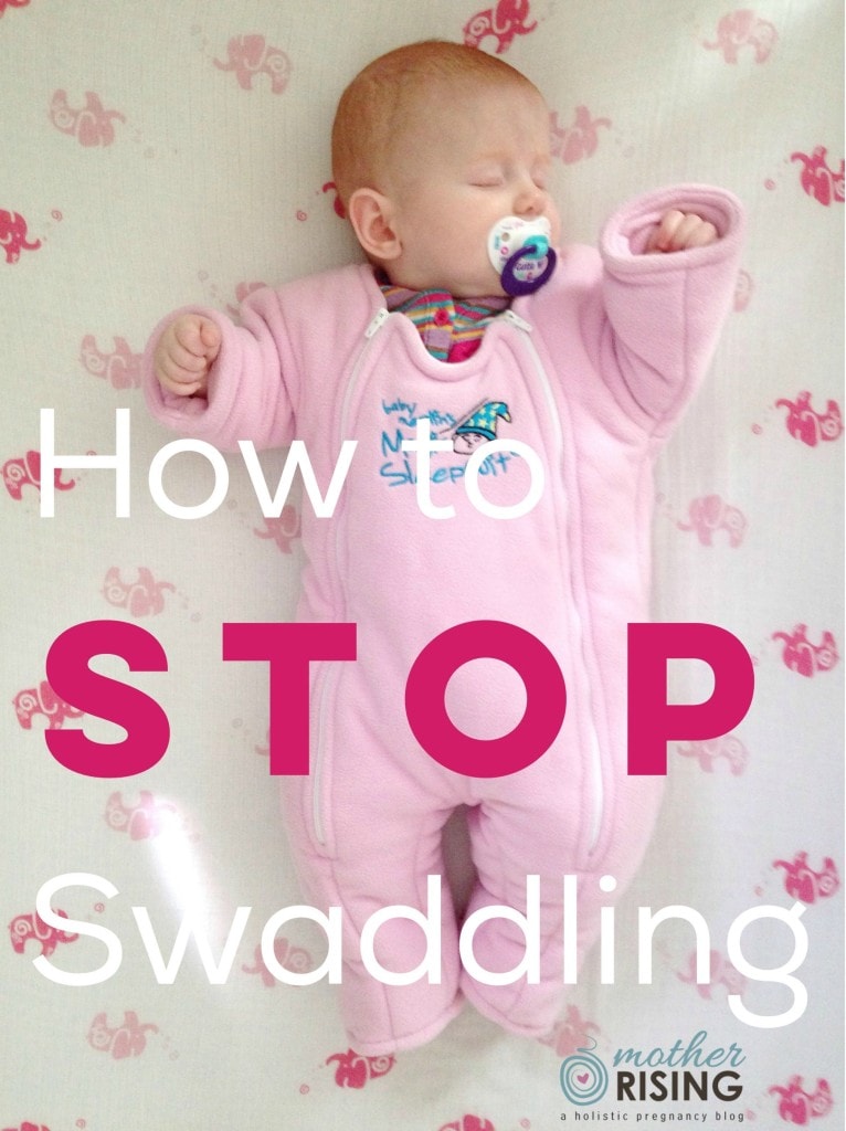 Do you need to know how to stop swaddling? Transitioning a baby out of a swaddle blanket can be awful, but here's a way to make the transition seamless.