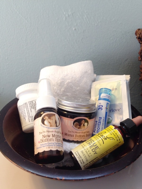 These are great ideas for a postpartum survival kit, especially for a natural postpartum recovery and mama.