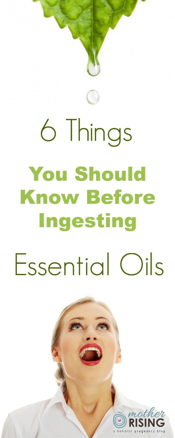 ingesting essential oils