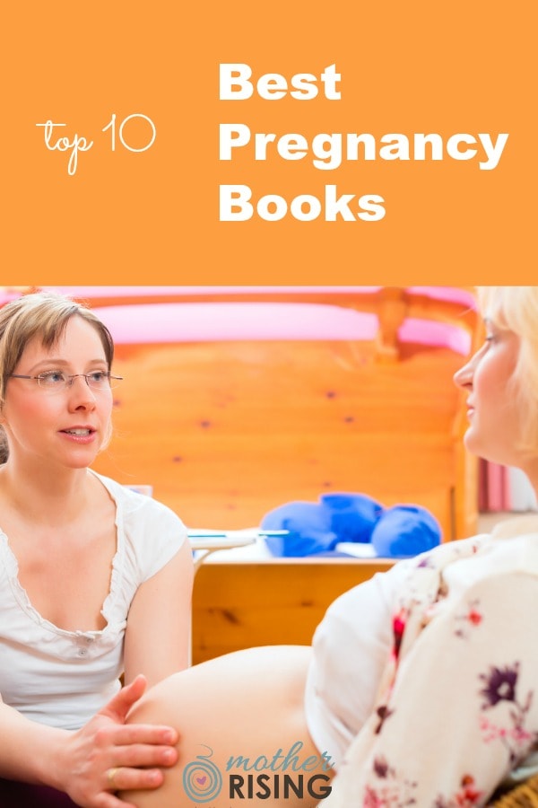 The top 10 best pregnancy books include information about the first and second trimesters, for dads and partners, breastfeeding, and baby care #pregnancybooks #pregnancyeducation