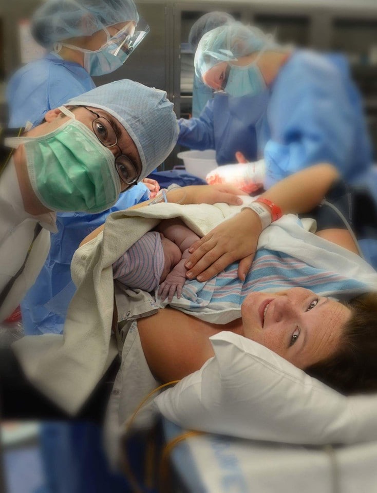 A gentle c section is a cesarean birth that is heavily focused on supporting the new family throughout the birth process and less on traditional medical procedures and protocol. Here's how to make it happen!