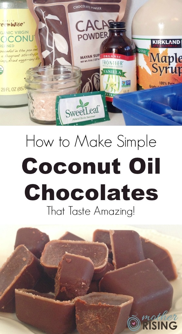 Here's how to make easy coconut oil chocolates that taste amazing and are good for you too! Only six ingredients and dairy free, gluten free & grain free!