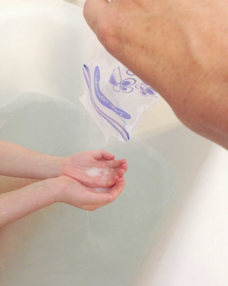 Don't pump and dump! Make a breast milk bath. A breast milk bath is helpful with moisturizing dry skin, healing diaper rash and soothing red, irritated skin