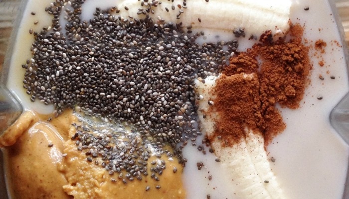 ingredients for protein punch smoothie by Mother Rising