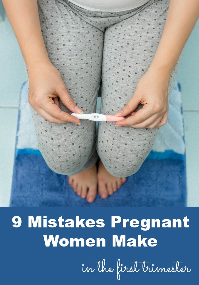 Avoiding these mistakes in the first trimester will help parents have a healthier and happier start to becoming a parent. #pregnancy #firsttrimester #newmom #morningsickness #momlife