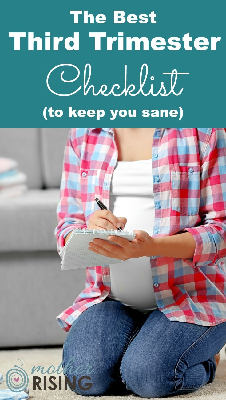 The third trimester is the final homestretch before baby. Many things need to be done to ensure a healthy, natural and happy transition to parenthood. Use this third trimester checklist to get things done, without going insane!