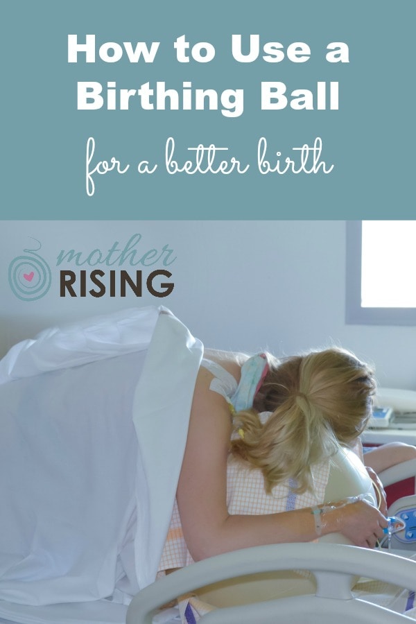 A birthing ball is an exercise ball that helps ease pregnancy symptoms, but can also encourage a less painful more straightforward birth.