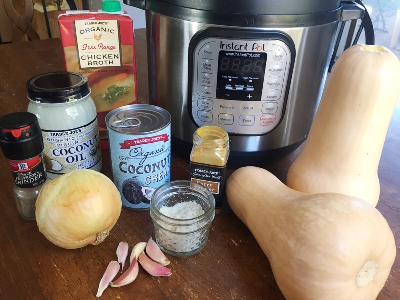 This coconut curry butternut squash soup is delicious and simple to make in the Instant Pot. If you love coconut, curry and squash you'll love this recipe.