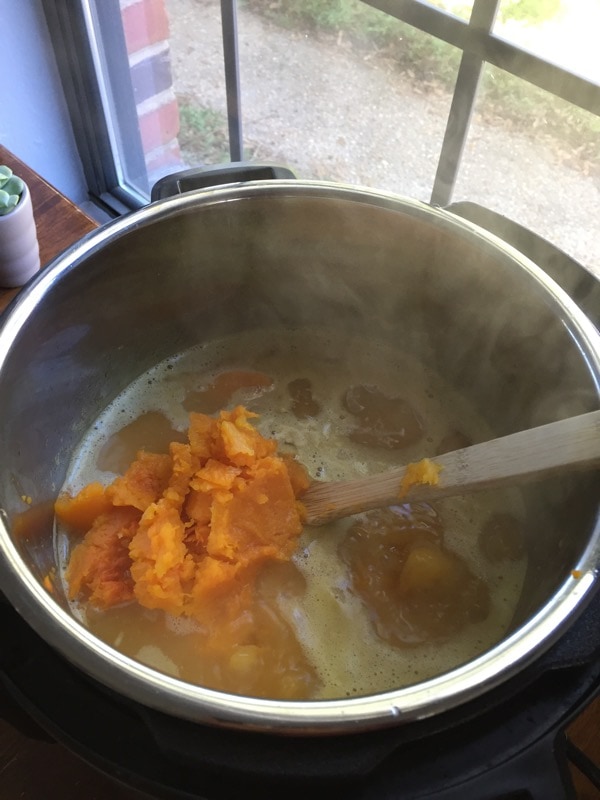 This coconut curry butternut squash soup is delicious and simple to make in the Instant Pot. If you love coconut, curry and squash you'll love this recipe.