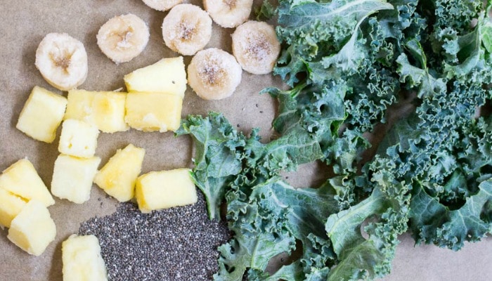 Green smoothies for pregnancy and postpartum are a delicious way to pack in the nutrients, stay hydrated, and keep things cool. The following two green smoothie recipes are simple, yet full of pregnancy superfoods to nourish mama and her growing baby. #pregnancy #smoothie #greensmoothie #firsttrimester #secondtrimester #thirdtrimester #postpartum