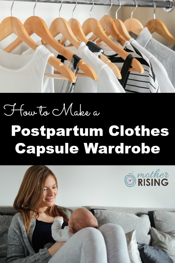 A step-by-step guide to making a postpartum clothes wardrobe for the new mother. Have fun! #postpartum #postpartumfashion #postpartumclothes