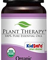 Plant Therapy USDA Certified Organic Lavender Essential Oil. 100% Pure, Undiluted, Therapeutic Grade. 10 ml (1/3 oz).