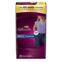 Depend Silhouette Incontinence Underwear for Women, Maximum Absorbency, S/M, Beige (Packaging may vary)