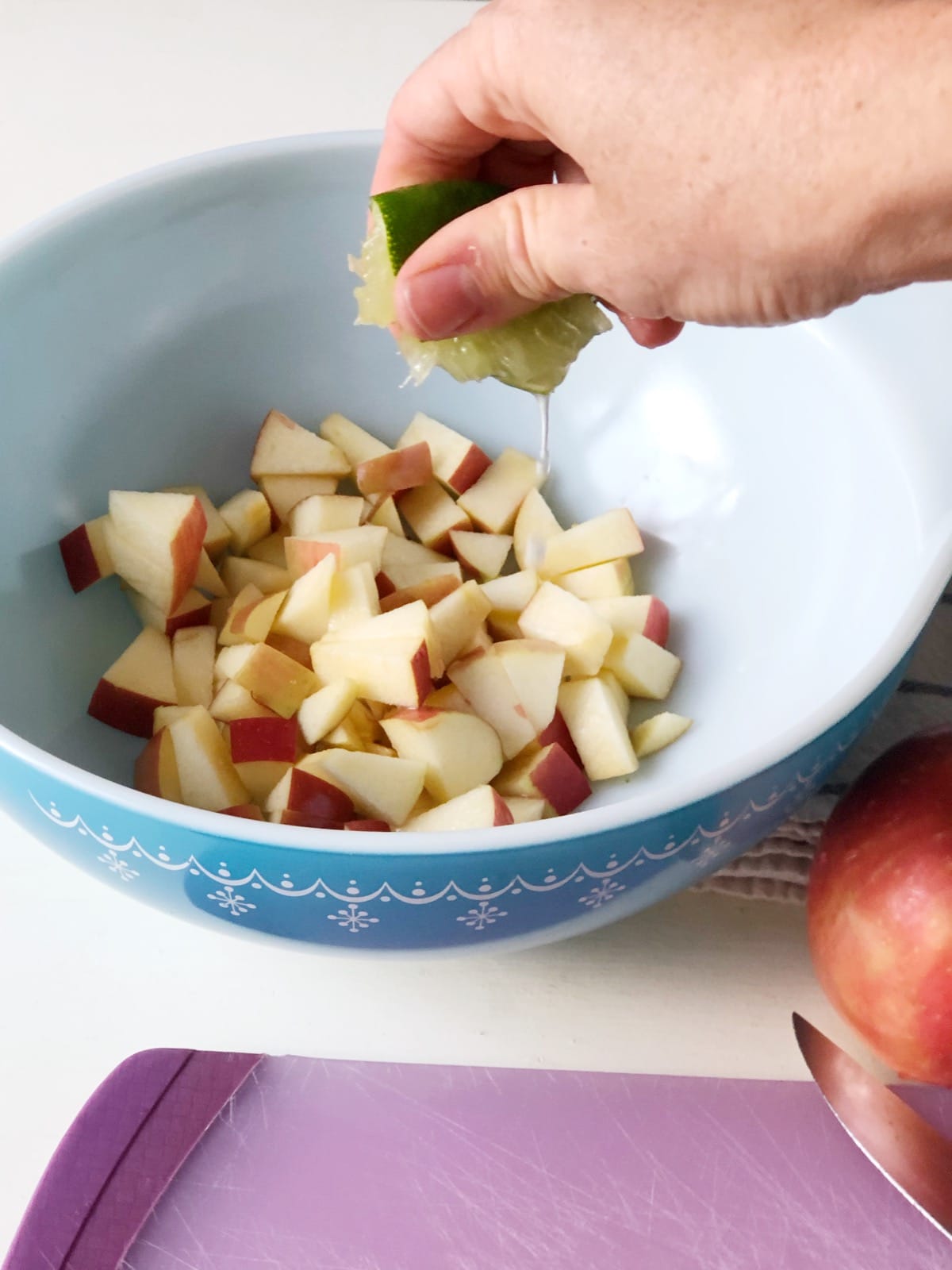 Lime juice is key for the Chick-Fil-A Fruit Cup - it makes it so the fruit doesn't turn brown.