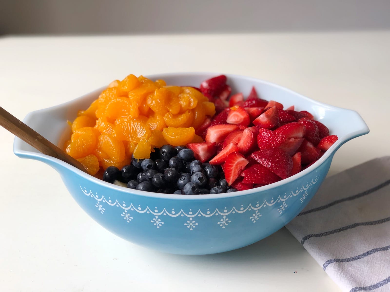 Bowl of pre-mixed Chick-Fil-A Fruit Cup.