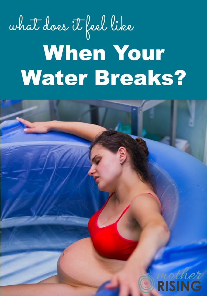 What does it feel like when your water breaks? Many women report that water breaking feels familiar and foreign all at the same time.  #pregnancy #thirdtrimester #birth #childbirth #momlife