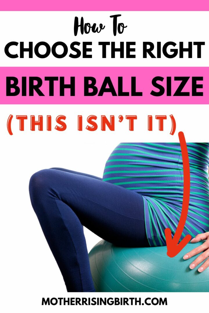 The Best Birthing Ball Size A New Parent's Guide