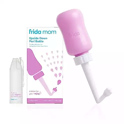 Frida Mom Upside Down Peri Bottle for Postpartum Care The Original Fridababy MomWasher for Perineal Recovery and Cleansing After Birth