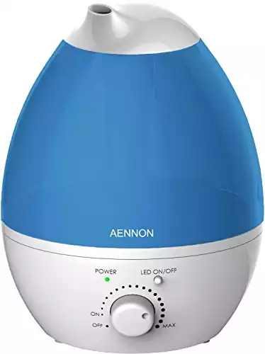 Aennon Cool Mist Humidifier, Whisper-Quiet, 7 Color LED Lights, Auto Shut-Off for Home Bedroom Baby Room Office (2.8l Humidifier)
