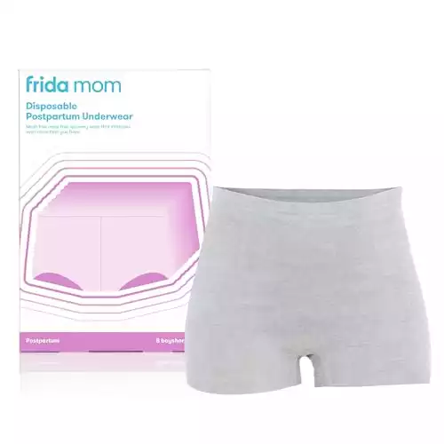 Frida Mom Disposable Boyshort Postpartum Underwear, 8 Count