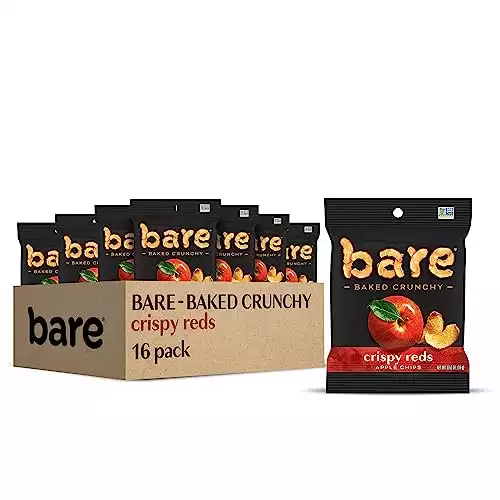Bare Baked Crunchy Apple Fruit Snack Pack, Pack of 16