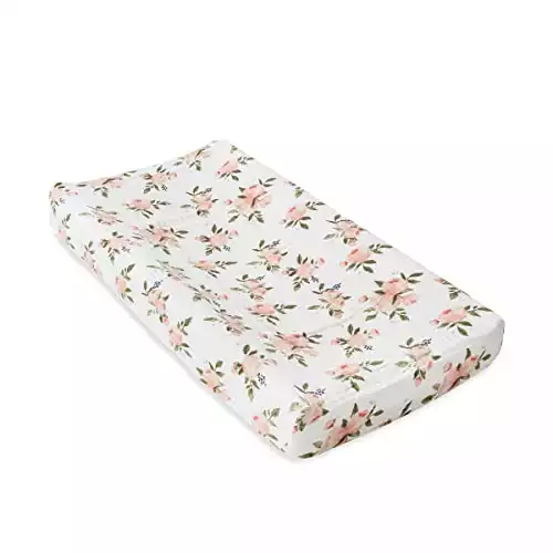 Little Unicorn – Watercolor Roses Changing Pad Cover