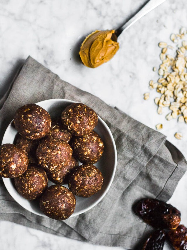easy no bake Chocolate Peanut Butter Energy Bites