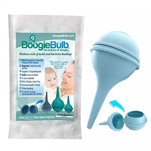 BoogieBulb Baby Nasal Aspirator - Cleanable & Reusable