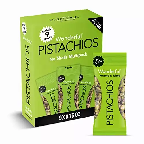 Wonderful Pistachios No Shells, Pack of 9