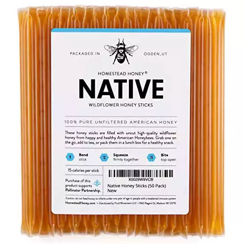 Native Honey Sticks, 50 count